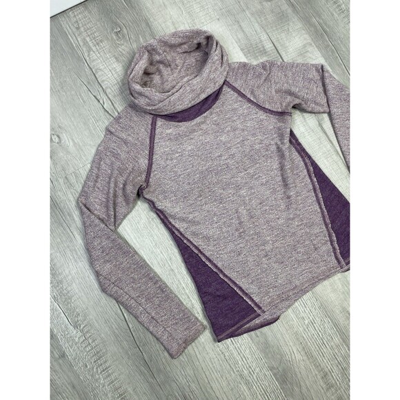 Kuhl Nova Pullover Cowl Neck Sweater Light Weight Knit Purple Womens Medium X - Picture 2 of 8
